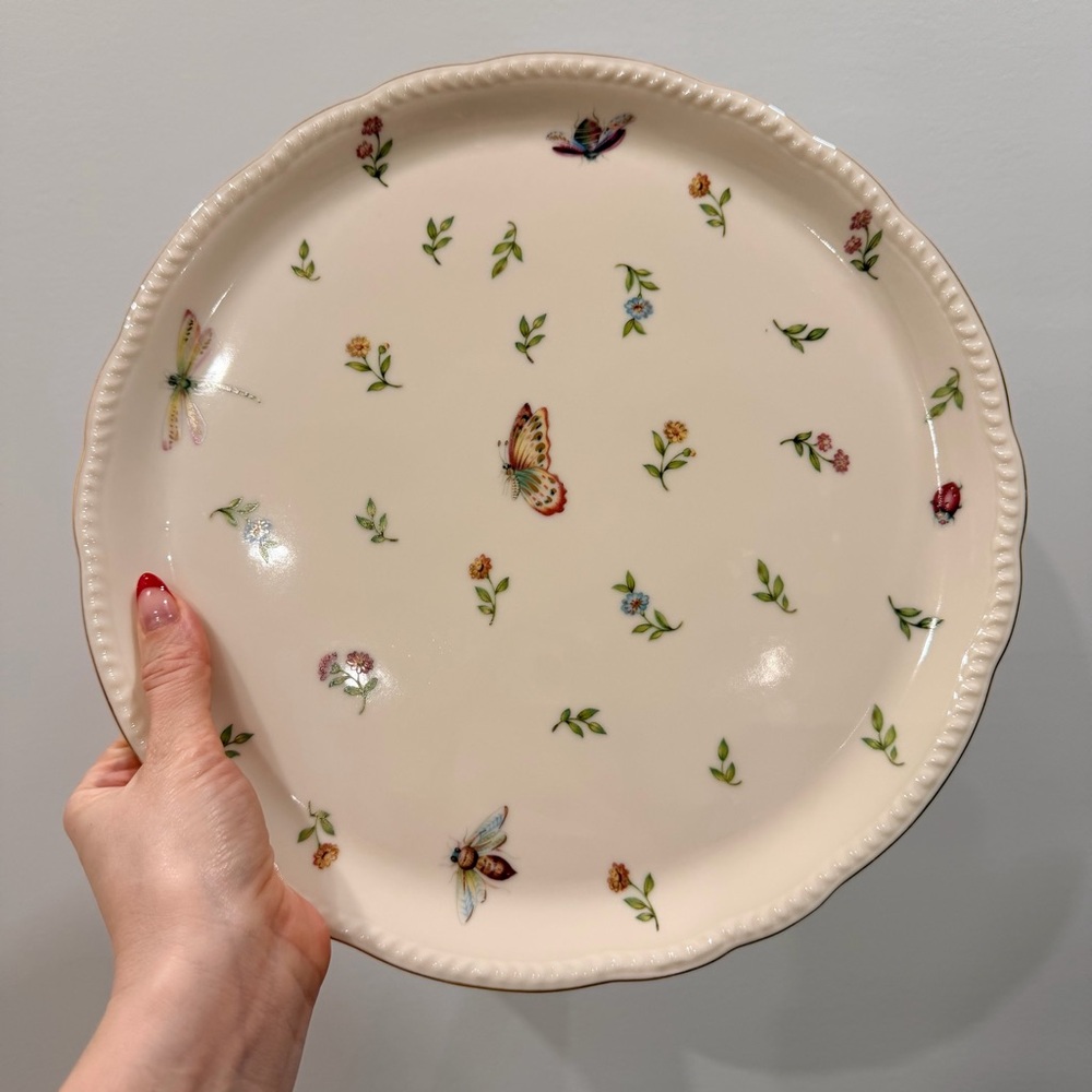 Skye McGhie Garden Whispers large plate vintage
